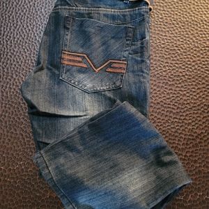 Casual men's blue jeans